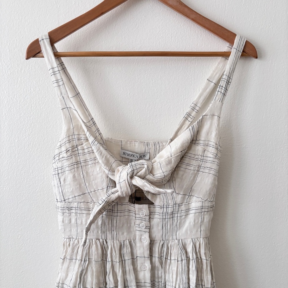 Shona Joy x Free people Plantation Tie Front Midi Dress - Picture 3 of 8